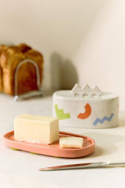 The Beige Motel Shapes Butter Dish