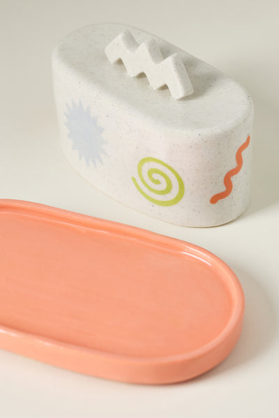The Beige Motel Shapes Butter Dish