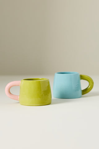 The Beige Motel Color Block Espresso Mug Set