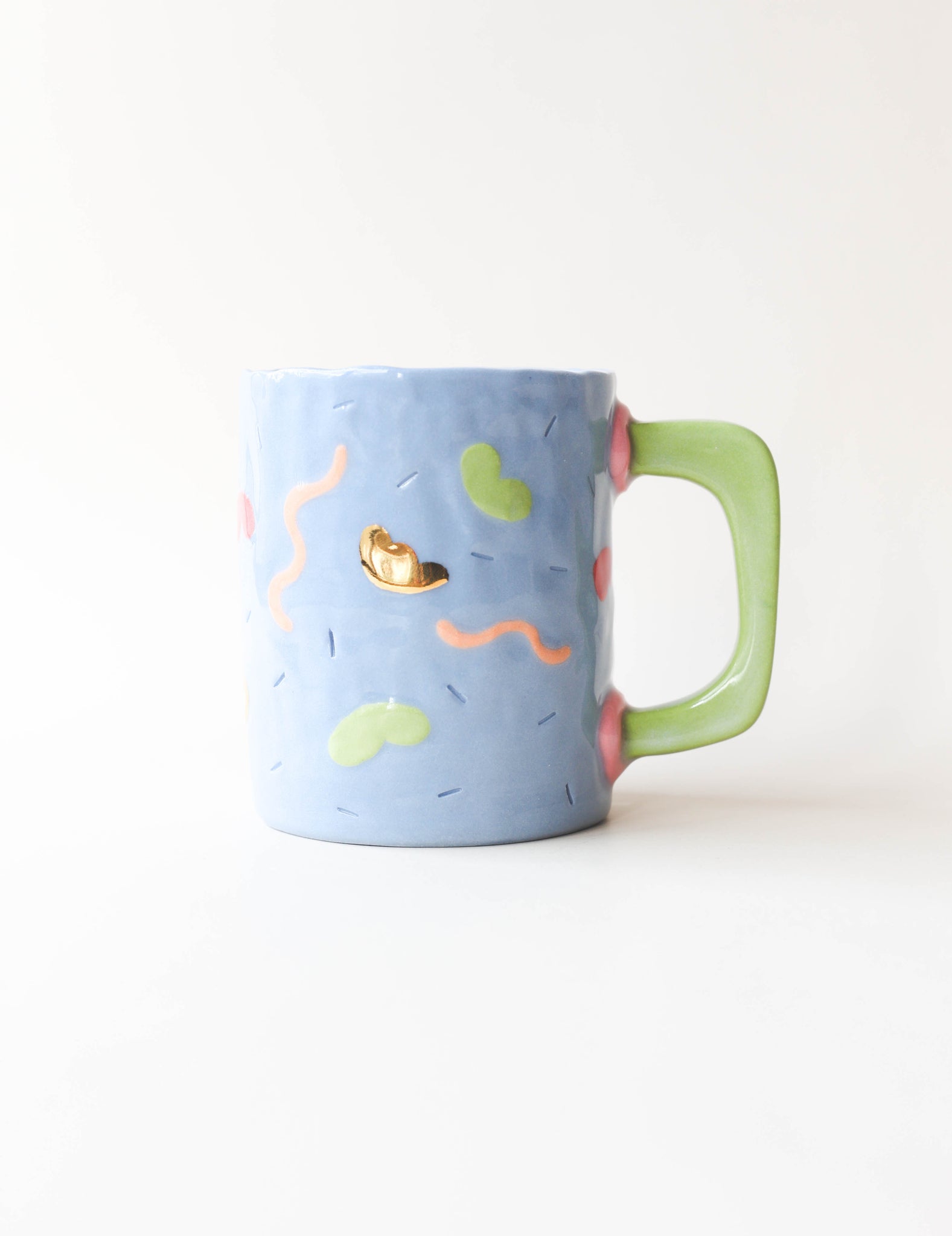 Blue Goldie Squiggle Mug