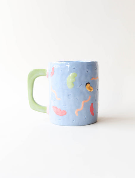 Blue Goldie Squiggle Mug