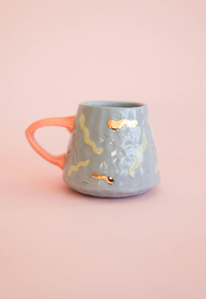 Blue Goldie Squiggle Mug