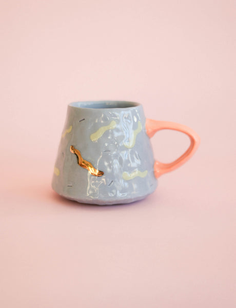 Blue Goldie Squiggle Mug