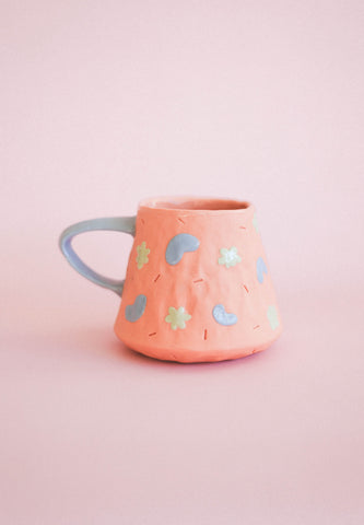 Tangerine Abstract Shapes Mug