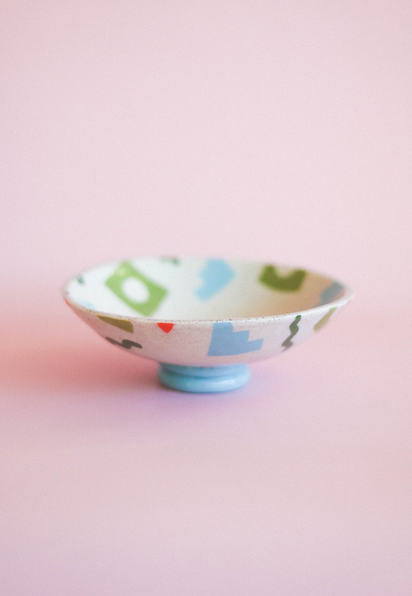 Abstract Shape Footed Dish